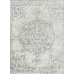 Livabliss Monaco-Vintage Grey Ivory Traditional Boho Living Dining Bedroom Rug in Cream - Size: 160 cm x 220 cm - thumbnail 2