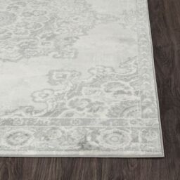 Livabliss Monaco-Vintage Grey Ivory Traditional Boho Living Dining Bedroom Rug in Cream - Size: 160 cm x 220 cm - thumbnail 5