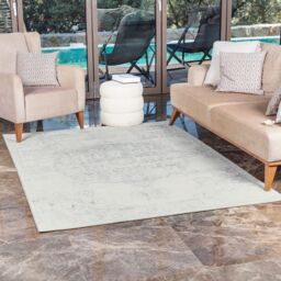 Livabliss Monaco-Vintage Grey Ivory Traditional Boho Living Dining Bedroom Rug in Cream - Size: 160 cm x 220 cm - thumbnail 7
