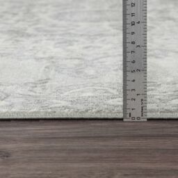 Livabliss Monaco-Vintage Grey Ivory Traditional Boho Living Dining Bedroom Rug in Cream - Size: 160 cm x 220 cm - thumbnail 9