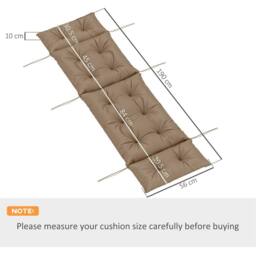 Kelvenix Garden Lounge Chair Cushion Khaki - Size: 100 cm x 190 cm - thumbnail 2