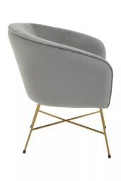 Orsina Stockholm Velvet Chair in Grey - thumbnail 3