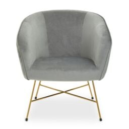 Orsina Stockholm Velvet Chair in Grey - thumbnail 7