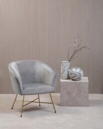 Orsina Stockholm Velvet Chair in Grey - thumbnail 5