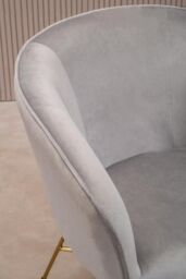 Orsina Stockholm Velvet Chair in Grey - thumbnail 6