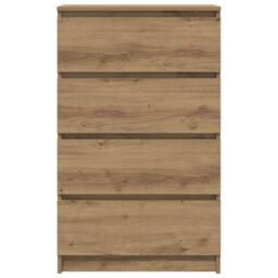 Berkfield Home Sideboard Artisan Oak 60x35x98.5 cm Engineered Wood in Brown - thumbnail 6