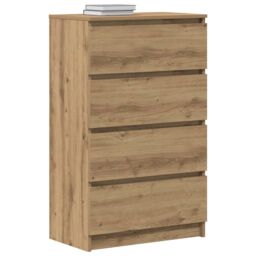 Berkfield Home Sideboard Artisan Oak 60x35x98.5 cm Engineered Wood in Brown - thumbnail 4