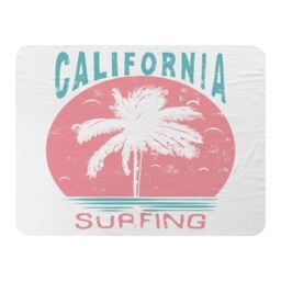 Benjamin Tate Design California Surfing Blanket in Natural - Size: 120 cm x 150 cm - thumbnail 1