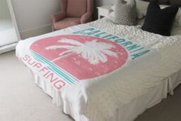 Benjamin Tate Design California Surfing Blanket in Natural - Size: 120 cm x 150 cm - thumbnail 3