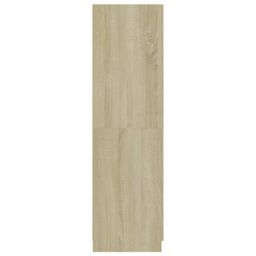 Berkfield Home Wardrobe Sonoma Oak 80x52x180 cm Engineered Wood in Brown - Size: 80 x 52 x 180 cm - thumbnail 7