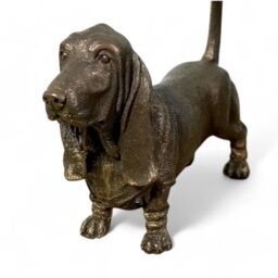 Animal Crackers Basset Hound Dog Figurine In Solid Cold Cast Bronze, Quality Dog Lover Home Decoration in Bronze - thumbnail 2