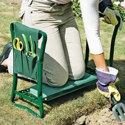 KORVIXA Foldable Garden Kneeler Stool Garden Kneeling Chair in Green - Size: 100 cm - thumbnail 4
