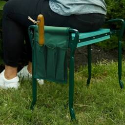 KORVIXA Foldable Garden Kneeler Stool Garden Kneeling Chair in Green - Size: 100 cm - thumbnail 5