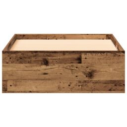 Berkfield Home Bed Frame Old Wood 100x200 cm Engineered Wood in Brown - thumbnail 6