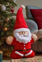 Marco Paul 54cm Santa Claus Soft Plush Decoration in Red - thumbnail 1