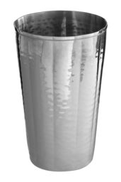 Orsina Hammered Bathroom Tumbler in Silver - thumbnail 2