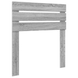 Berkfield Home Bed Frame Grey Sonoma & Silver 75 x 190 cm Engineered Wood - thumbnail 6