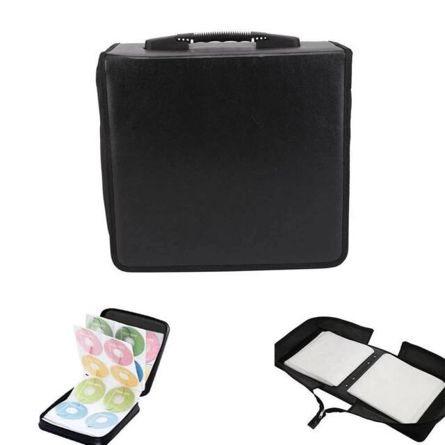 VOGREX 400 Sleeve CD DVD Ray Disc Carry Case Holder Protector in Black - image 1