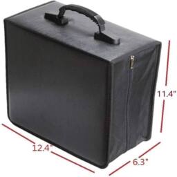 VOGREX 400 Sleeve CD DVD Ray Disc Carry Case Holder Protector in Black - thumbnail 2