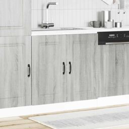 Berkfield Home Sink Base Cabinet Kalmar Grey Sonoma 80x46x81.5 cm Engineered Wood - thumbnail 3