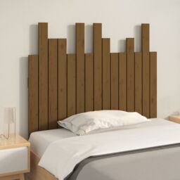 Berkfield Home Wall Headboard Honey Brown 95.5x3x80 cm Solid Wood Pine - thumbnail 3