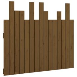 Berkfield Home Wall Headboard Honey Brown 95.5x3x80 cm Solid Wood Pine - thumbnail 2