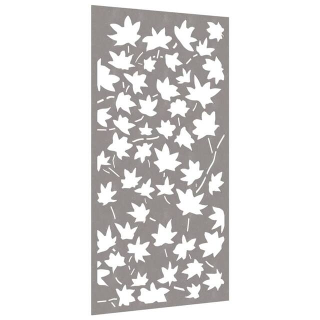 Berkfield Home Garden Wall Decoration 105x55 cm Corten Steel Maple Leaf Design in Brown - image 1
