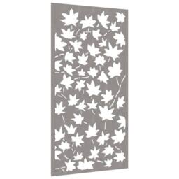 Berkfield Home Garden Wall Decoration 105x55 cm Corten Steel Maple Leaf Design in Brown