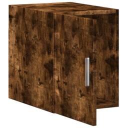 Berkfield Home Wall Cabinet Smoked Oak 30x42.5x40 cm Engineered Wood in Brown - thumbnail 8