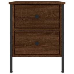 Berkfield Home Durable Bedside Cabinets 2 pcs Brown Oak 40x42x50 cm Engineered Wood - Size: 40 x 42 x 50 cm - thumbnail 6