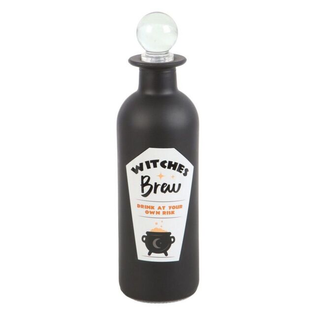 Something Different Witches Brew Glass Potion Bottle in Black - image 1