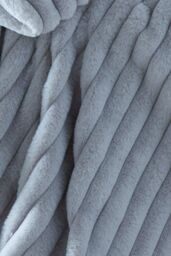 Appletree 'Morritz' Faux Fur Throw in Grey - Size: 130 cm x 180 cm - thumbnail 4