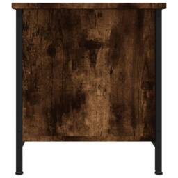 Berkfield Home TV Cabinet Smoked Oak 100x40x45 cm Engineered Wood in Brown - Size: 100 x 40 x 45 cm - thumbnail 7