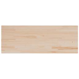Berkfield Home Table Top 110x40x1.7 cm Rectangular Solid Wood Pine in Light Tan - thumbnail 3