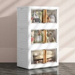 KORVIXA 3PCS Foldable Plastic Storage Box in White - thumbnail 5