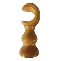 SPETLEK 2 Pcs Solid Wood Curtain Rod Brackets in Brown - thumbnail 1