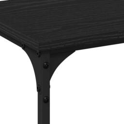 Berkfield Home Chic Console Table Black Oak 200x29x75 cm Engineered Wood - Size: 200 x 29 x 75 cm - thumbnail 6