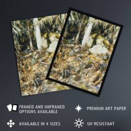 Artery8 Il Solitario The Hermit in the Forest Sargent Framed Wall Art Print - Size: A4 - thumbnail 2
