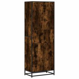 Berkfield Home Modern Bookcase Smoked Oak 60x35x170.5 cm Engineered Wood in Brown - thumbnail 6