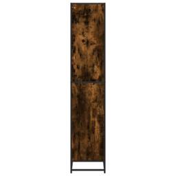 Berkfield Home Modern Bookcase Smoked Oak 60x35x170.5 cm Engineered Wood in Brown - thumbnail 5