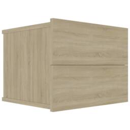 Berkfield Home Bedside Cabinets 2 pcs Sonoma Oak 40x30x30 cm Engineered Wood in Beige - Size: 40 x 30 x 30 cm - thumbnail 3