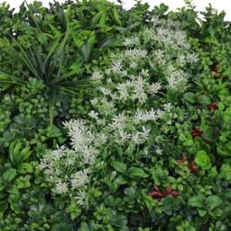 KORVIXA 100cm Large Artificial Plant Flower Wall Panels in Green - Size: 100 cm x 100 cm - thumbnail 5