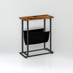 Rafaelo Mobilia Bedside Table with Magazine Holder Sling in Brown - thumbnail 5