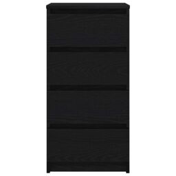 Berkfield Home Sideboard Black Oak 37.5x35x76 cm Engineered Wood - thumbnail 6