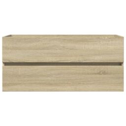 Berkfield Home 2 Piece Bathroom Furniture Set Ceramic & Engineered Wood in Brown - thumbnail 5