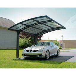 Palram Carport Arizona Wave Single 5000 Single, L495 x W289 x H273.5 cm, Grey - thumbnail 3