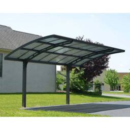 Palram Carport Arizona Wave Single 5000 Single, L495 x W289 x H273.5 cm, Grey - thumbnail 2