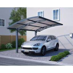 Palram Carport Arizona Wave Single 5000 Single, L495 x W289 x H273.5 cm, Grey - thumbnail 5