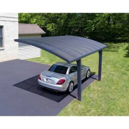 Palram Carport Arizona Wave Single 5000 Single, L495 x W289 x H273.5 cm, Grey - thumbnail 4