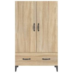 Berkfield Home Highboard Sonoma Oak 70x31x115 cm Engineered Wood in Brown - Size: 70 x 31 x 115 cm - thumbnail 5